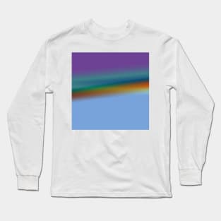 blue green grey texture art Long Sleeve T-Shirt